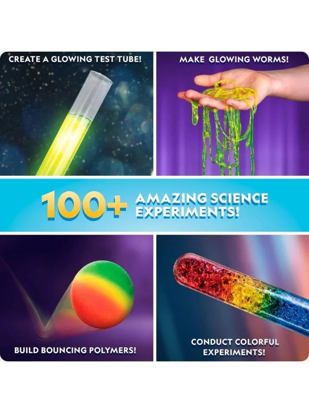 Ultimate Chemistry Set for Kids - 100+ Science Experiments, Crystal Growing